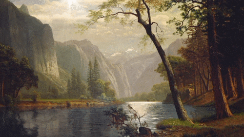 On the Merced River  - Albert Bierstadt(Private Collection)