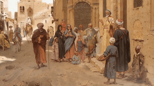 A captive audience, Cairo - Arthur von Ferraris 