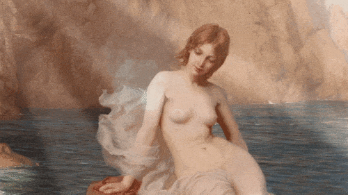 By Summer Seas - Herbert James Draper(Herbert James Draper)
