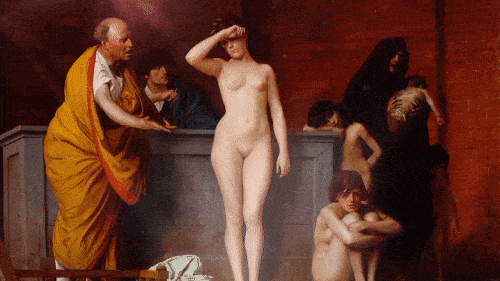 Slave Market in Rome - Jean-Léon Gérôme(Hermitage Museum)