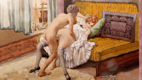 Watercolor Erotic Scene n.1 - Robert Auer(Marton Museum)